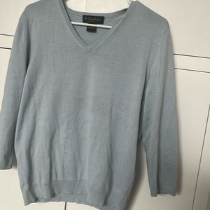 Light Blue Brooks v-neck sweater
